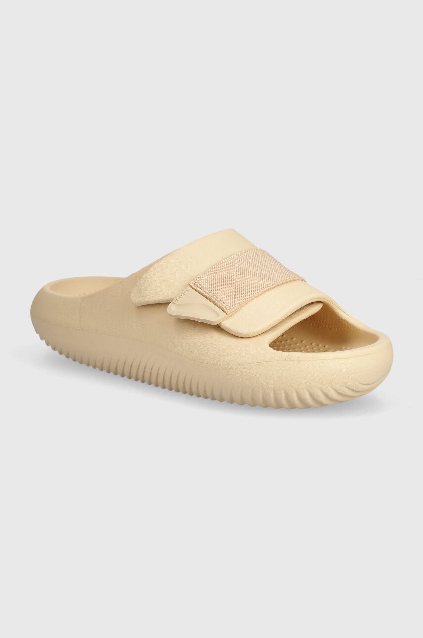Šľapky Crocs Mellow Luxe Recovery Slide béžová farba, 209413