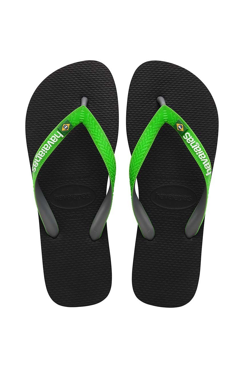 Detské žabky Havaianas BRASIL MIX zelená farba