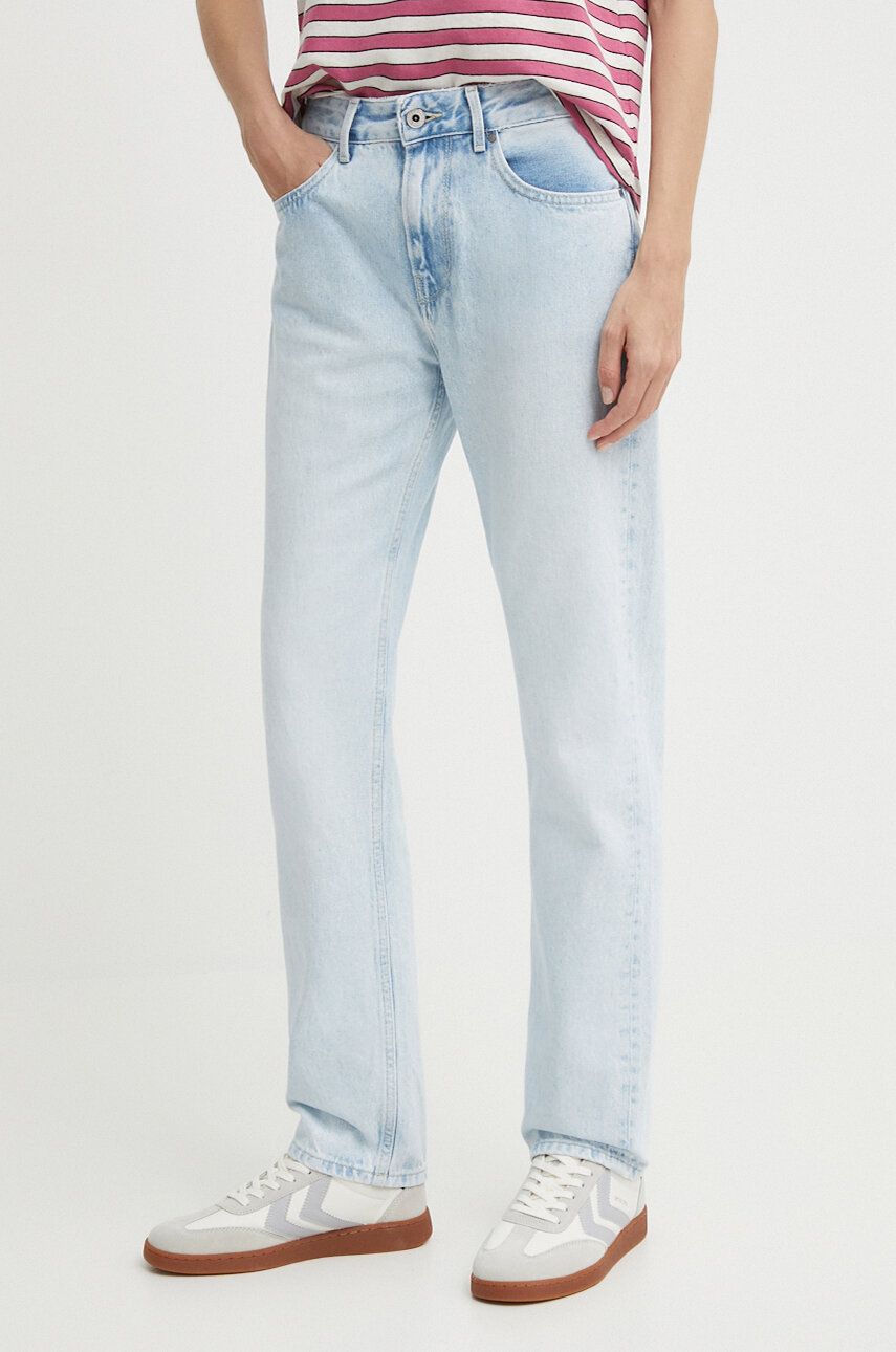 Rifle Pepe Jeans STRAIGHT JEANS HW dámske, vysoký pás, PL204592PF4