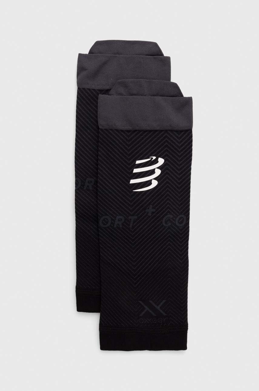 Lýtkové kompresné návleky Compressport R2 Oxygen čierna farba, SU00048B