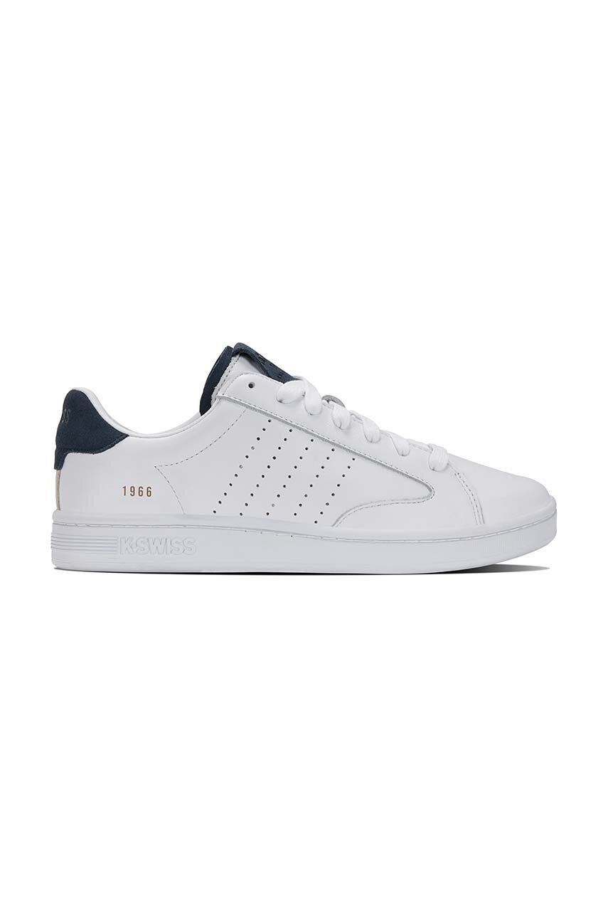 Kožené tenisky K-Swiss LOZAN KLUB LTH 07263.991.M, biela farba