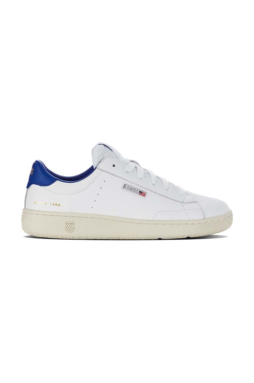 Kožené tenisky K-Swiss SLAMMKLUB CC 08911.946.M, biela farba