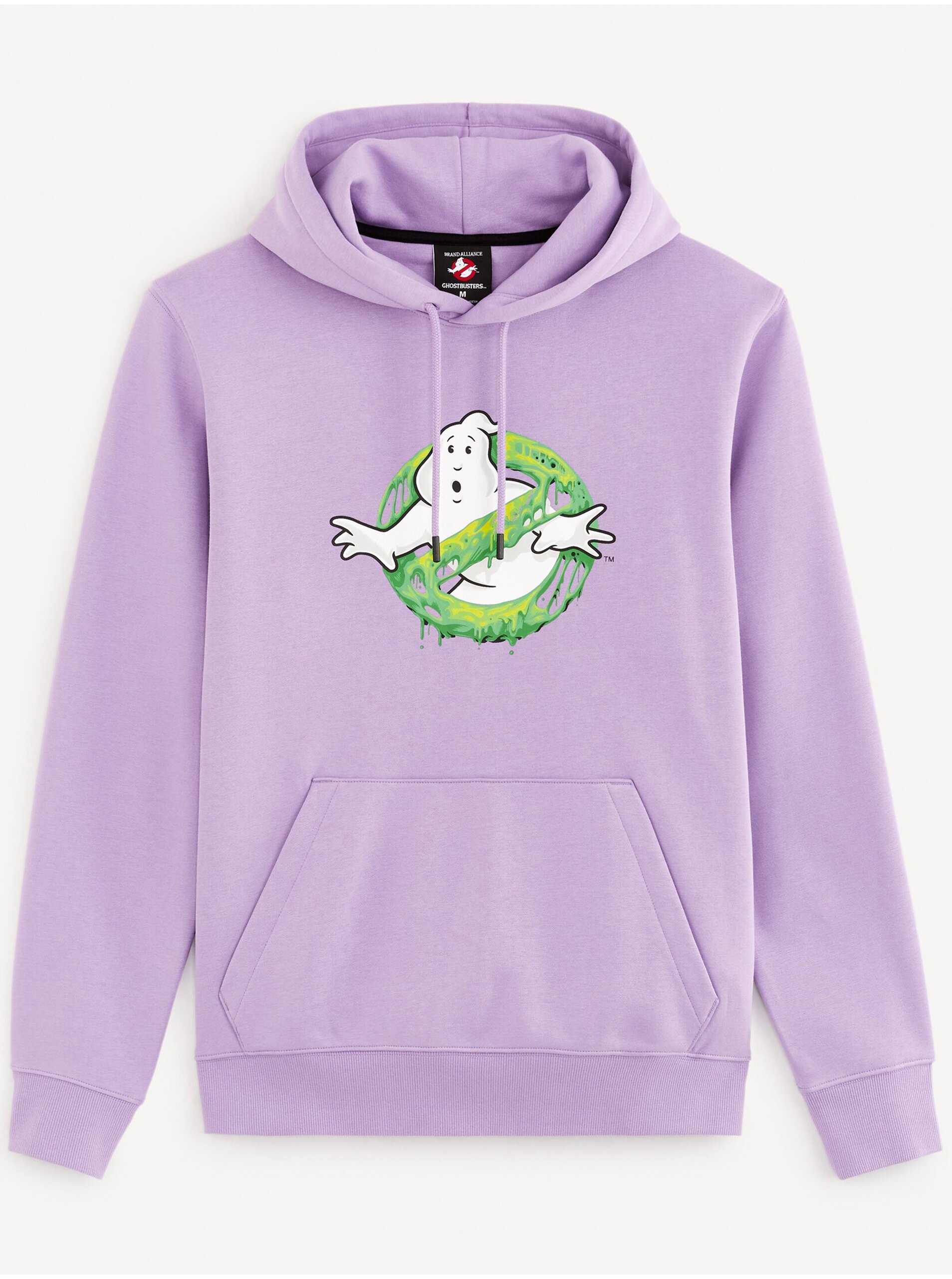 Svetlo fialová pánska mikina Celio Ghostbusters
