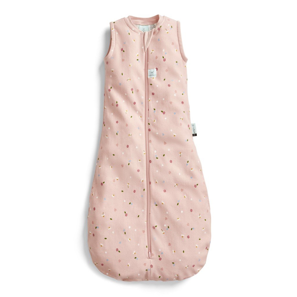 ERGOPOUCH Vak na spanie organická bavlna Jersey Daisies 3-12 m, 6-10 kg, 0,2 tog