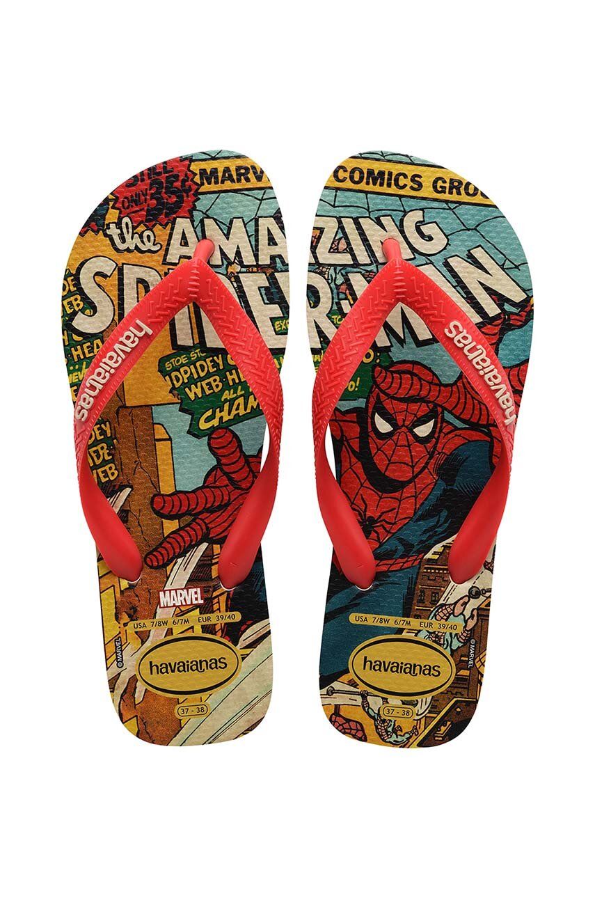 Žabky Havaianas TOP MARVEL pánske, červená farba, 4147012.8746