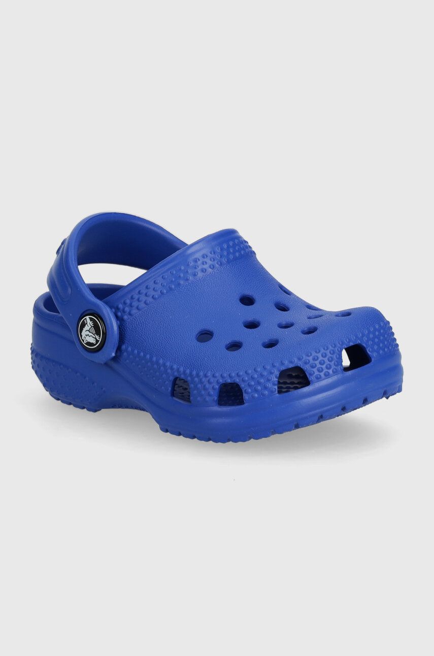 Detské šľapky Crocs CROCS LITTLES tmavomodrá farba