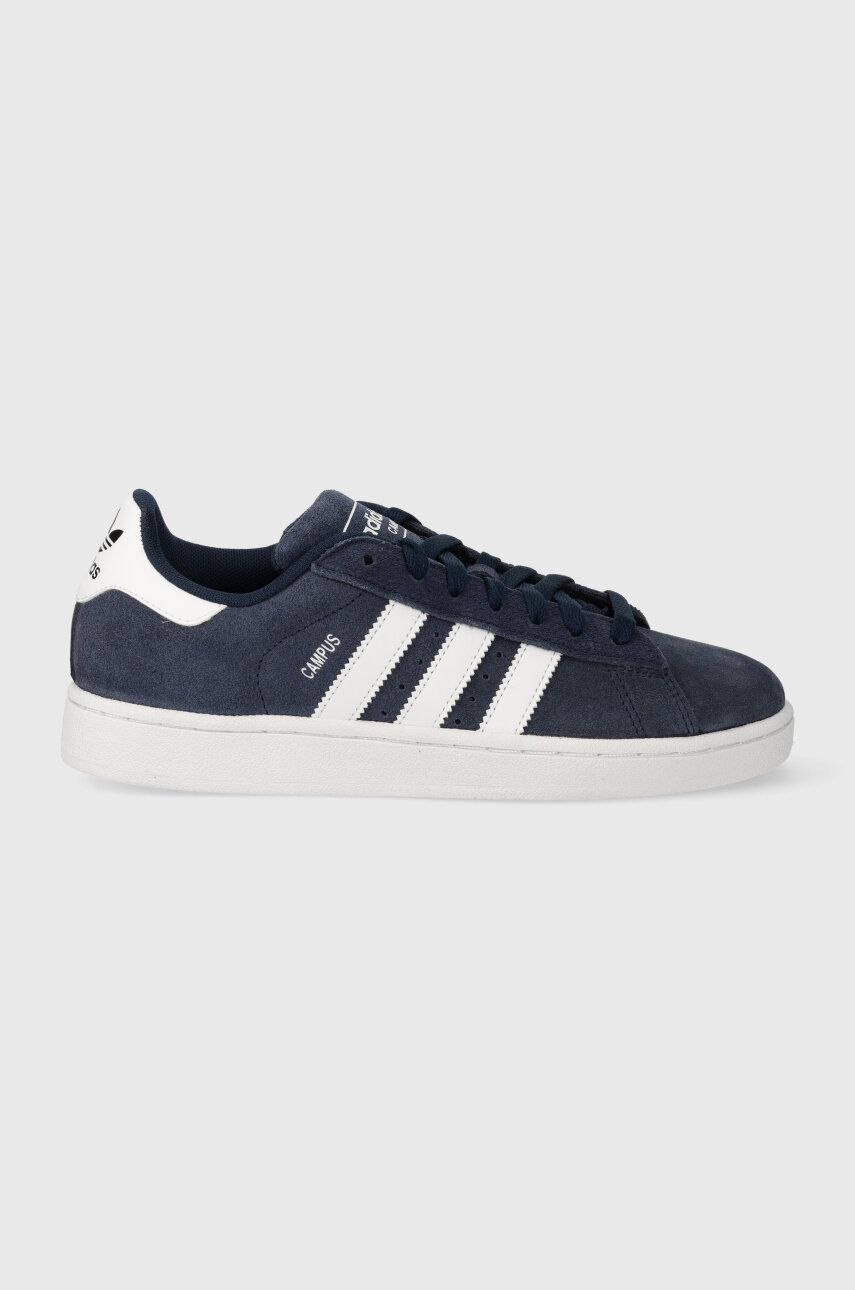 Semišové tenisky adidas Originals Campus 2 tmavomodrá farba, ID9839