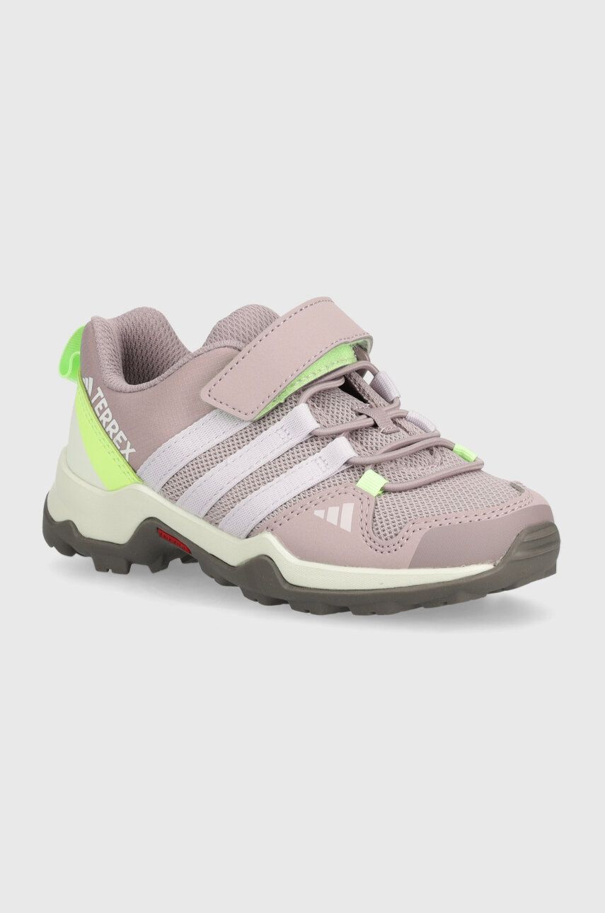 Detské topánky adidas TERREX TERREX AX2R CF K fialová farba
