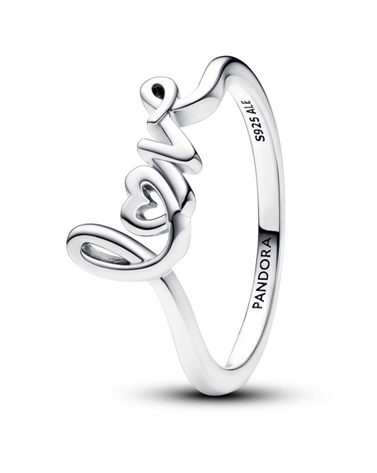 Pandora Romantický strieborný prsteň Love Moments 193058C00 48 mm