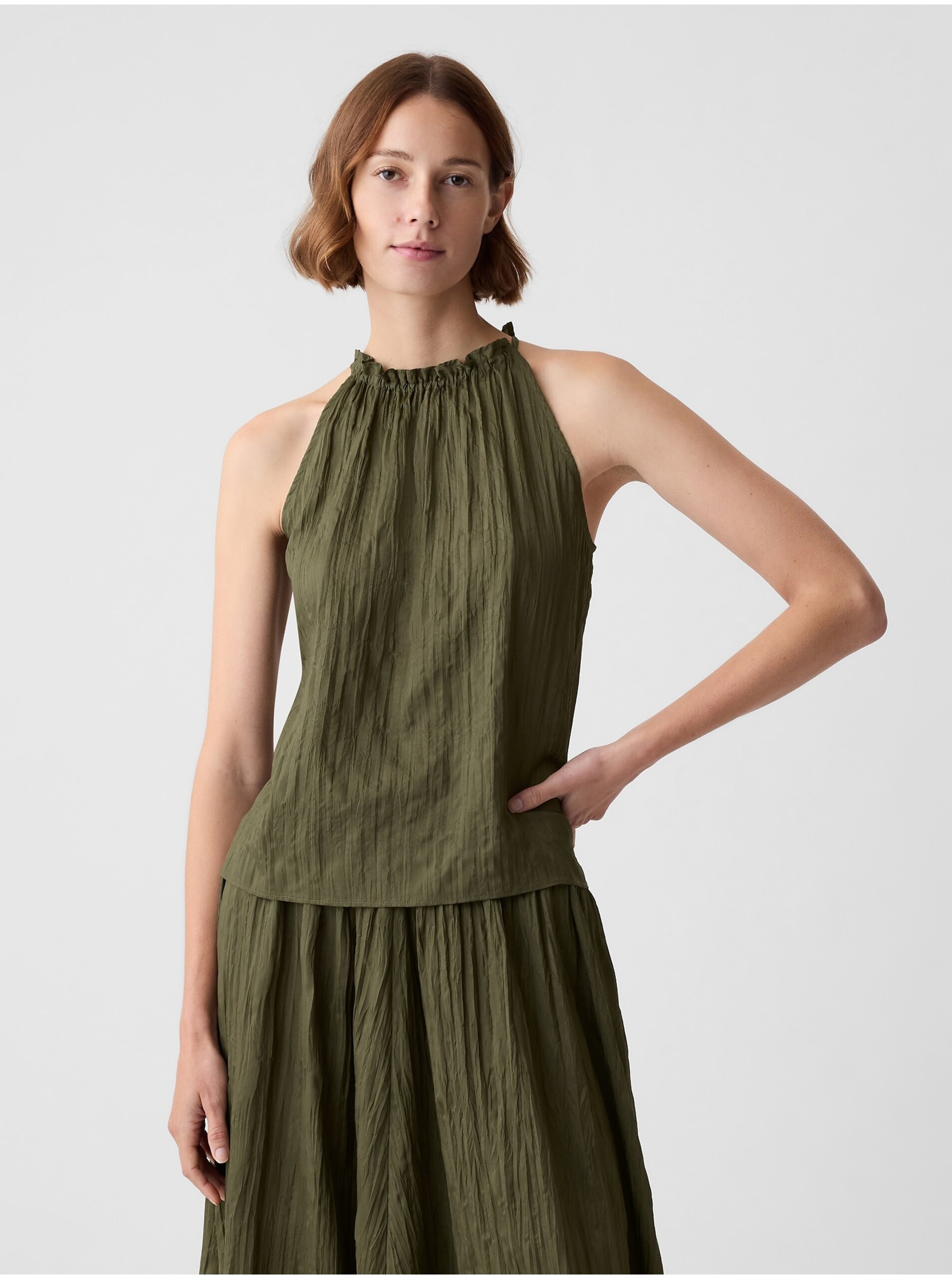 Khaki dámsky top GAP