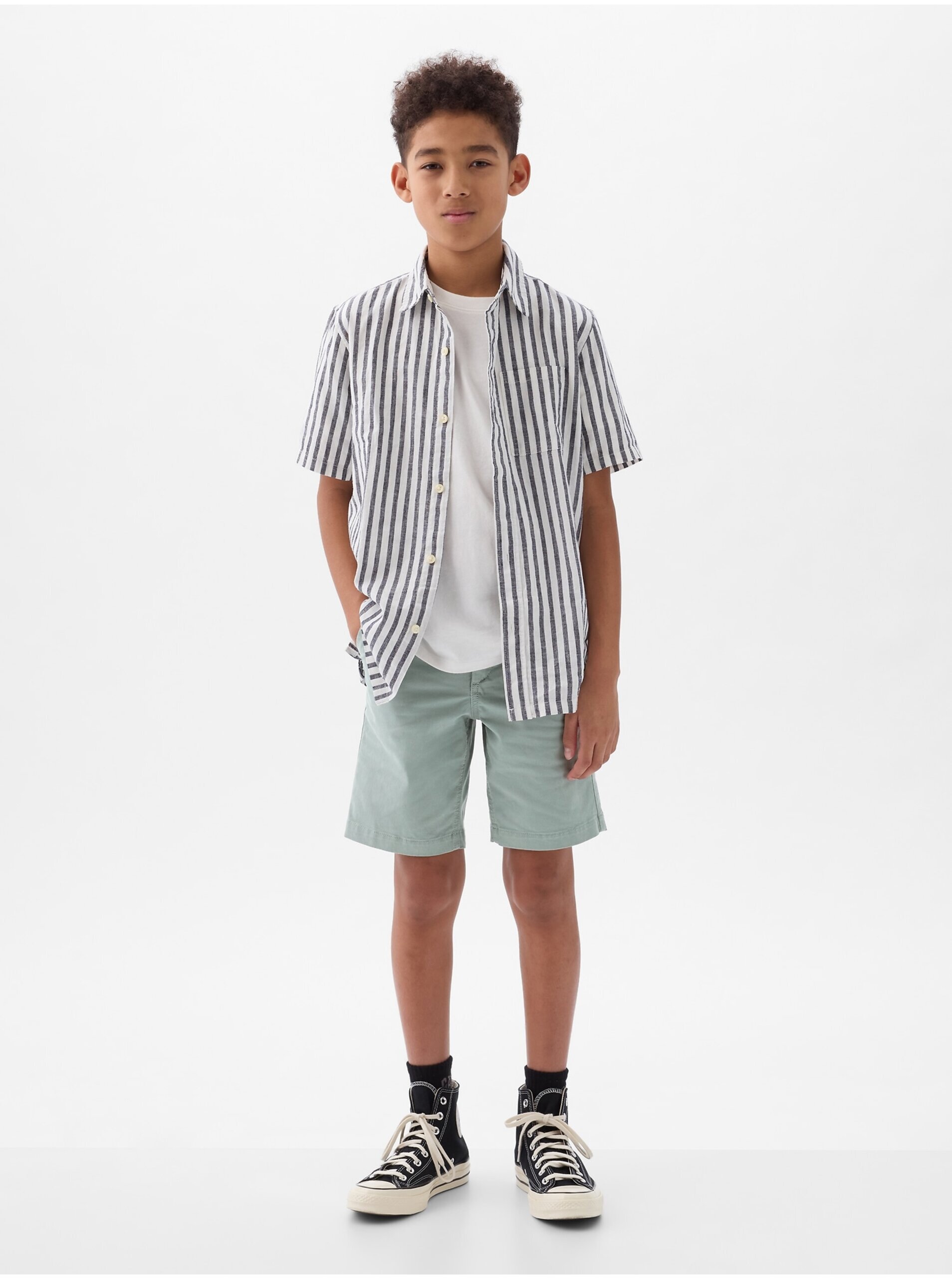 Svetlo zelené chlapčenské kraťasy GAP