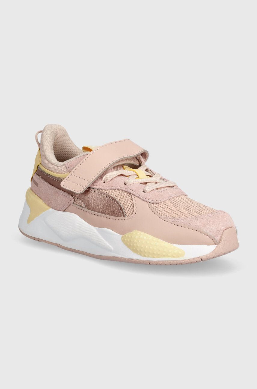 Detské tenisky Puma RS-X Metallic AC+ PS ružová farba