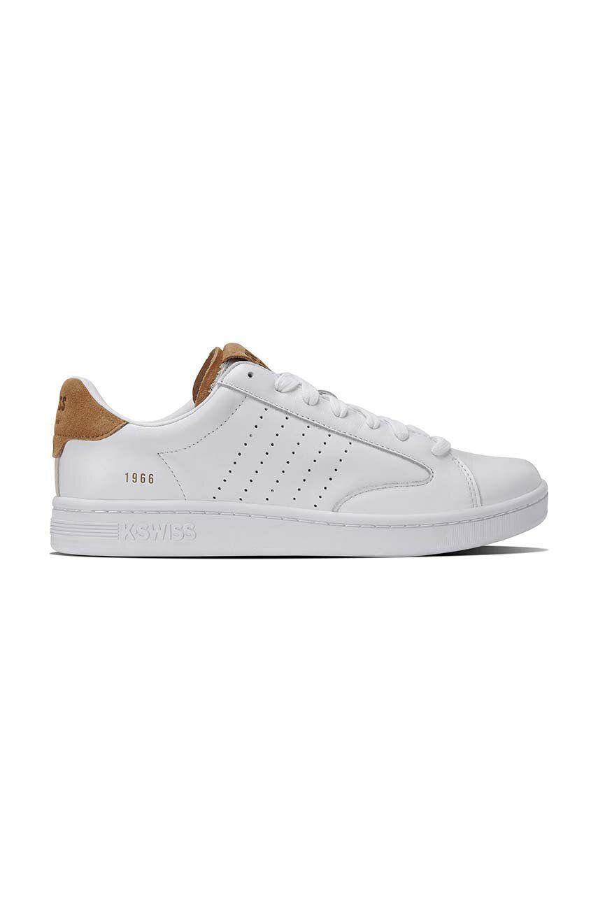 Kožené tenisky K-Swiss LOZAN KLUB LTH 07263.987.M, biela farba