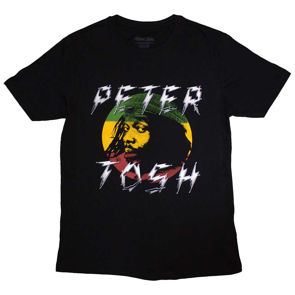 Peter Tosh tričko Lightning Logo Čierna S