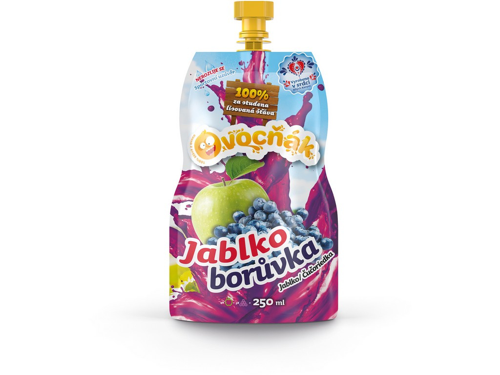 Natural Jihlava STAVA Ovocnak jablko-čučoriedok 250ml 250ml