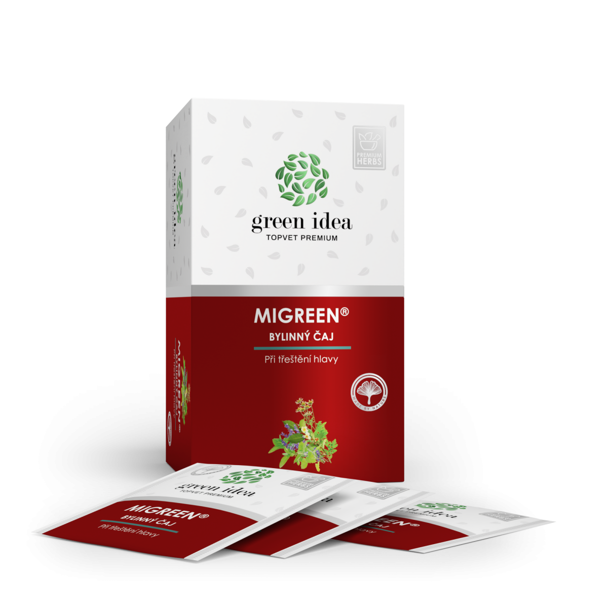 TOPVET GREEN IDEA Migreen - bylinný čaj 20 sáčků