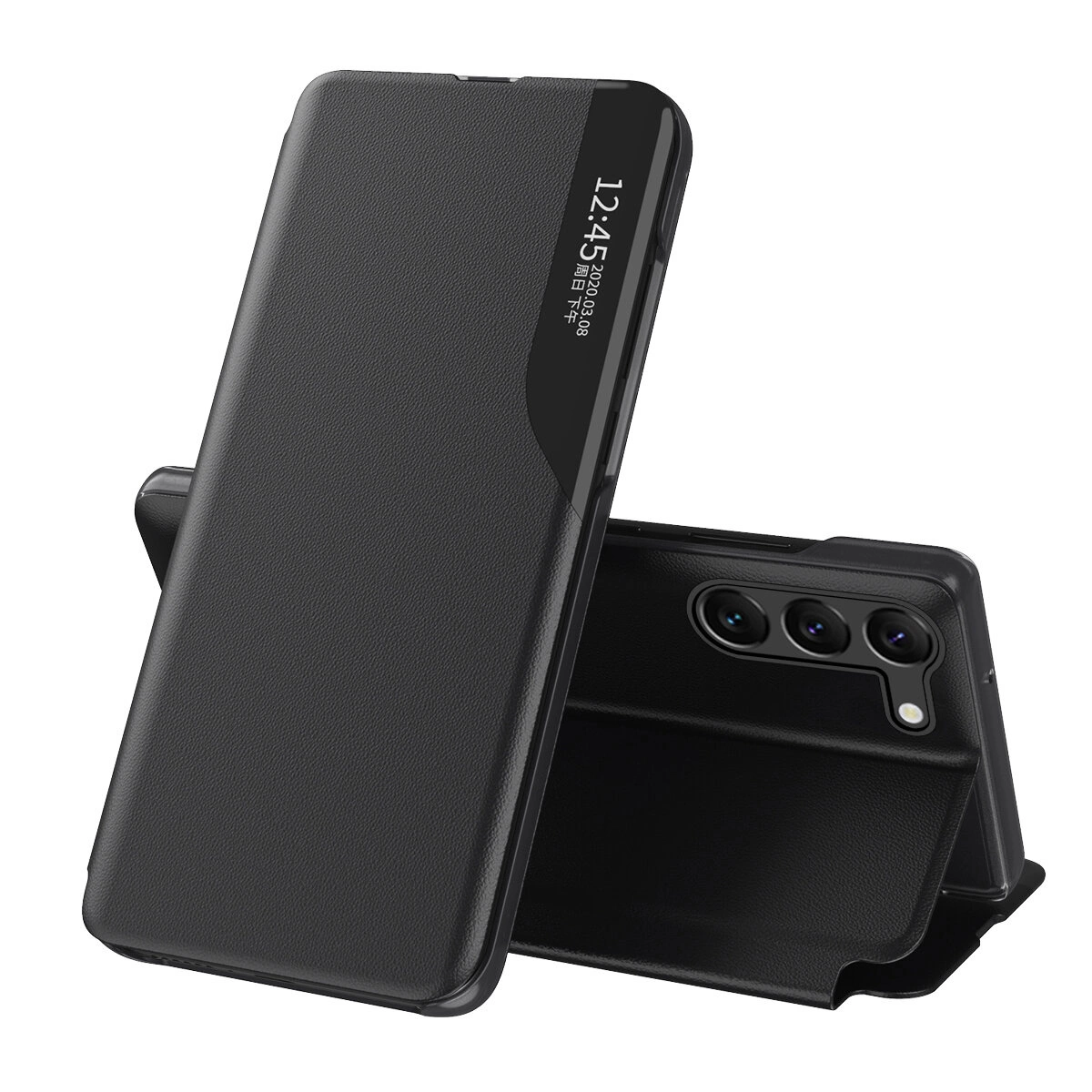 IZMAEL Samsung Galaxy A05s Elegantné knižkové puzdro View Case  KP30818 čierna