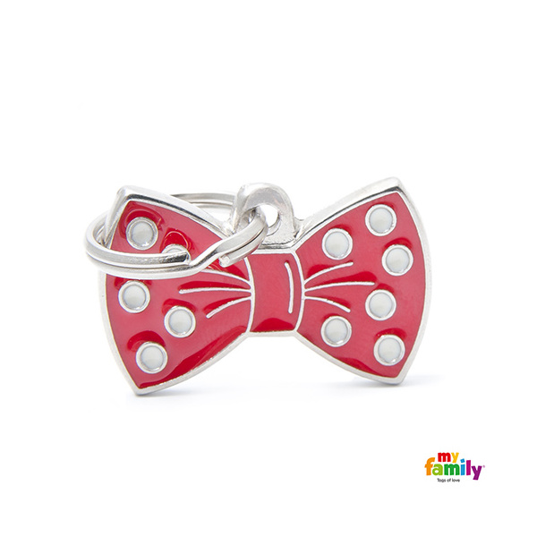 MyFamily známka gravírovacia motýlik červený