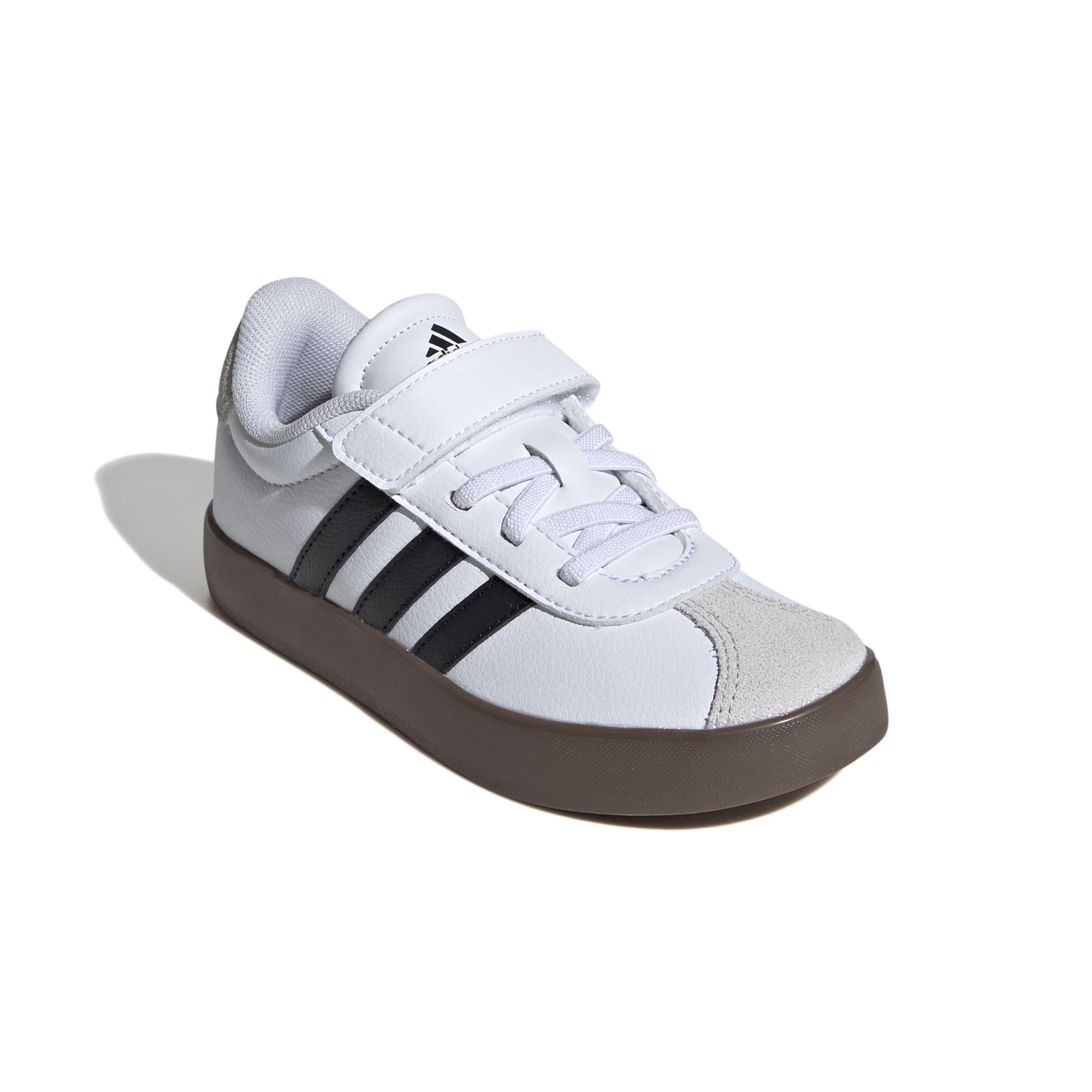 ADIDAS DETSKÁ OBUV VL COURT BIELA ČIERNA SIVÁ