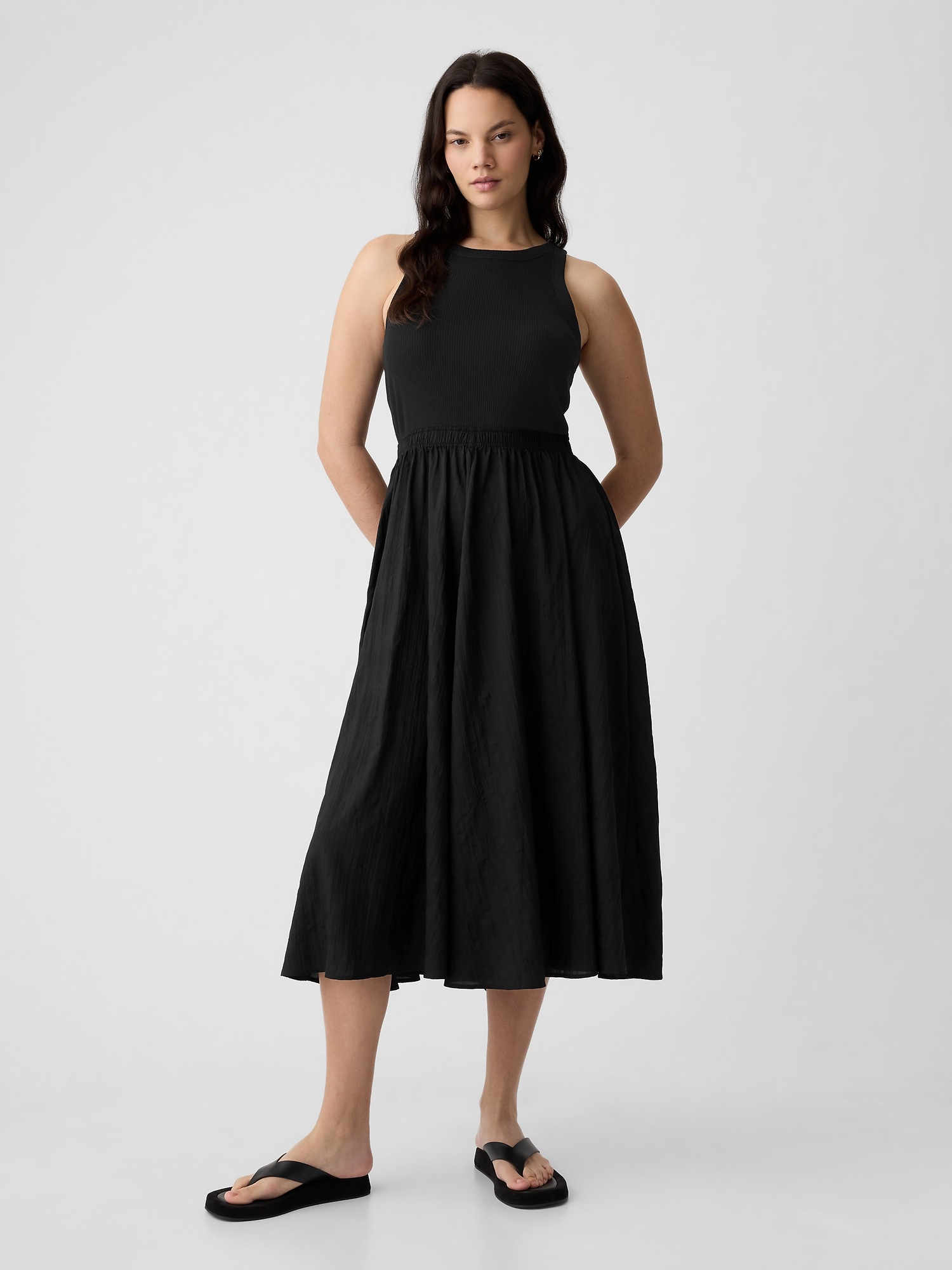 GAP Muslin Midi Dress - Women's
