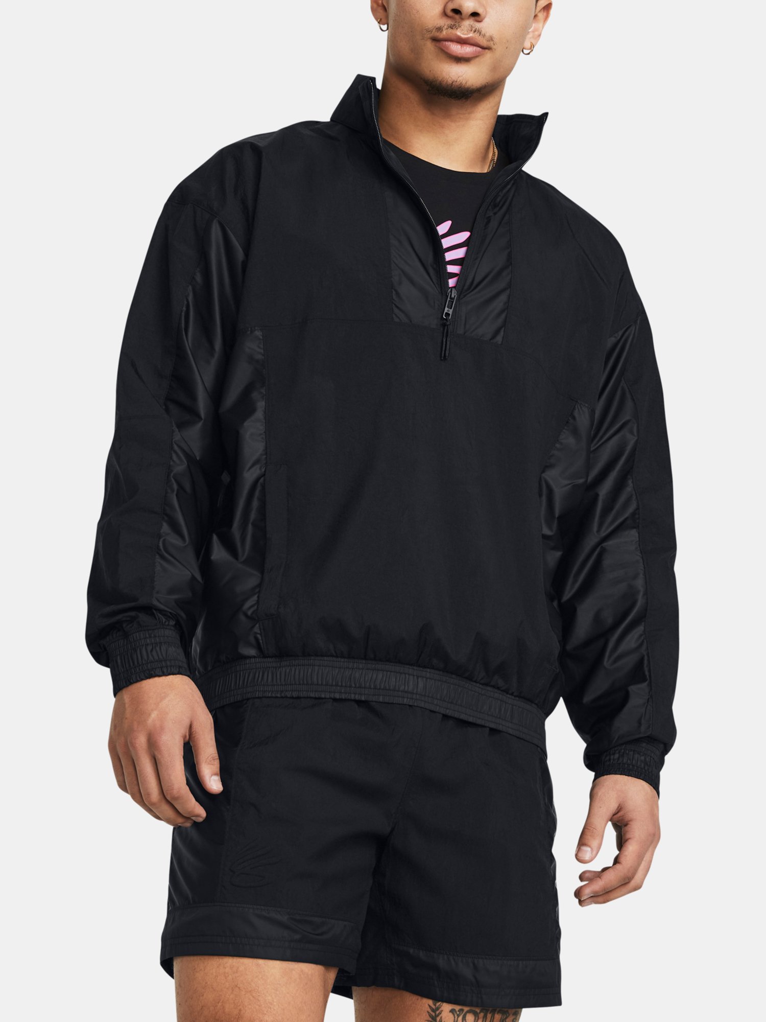 Under Armour Curry Woven Jacket-BLK - Mens