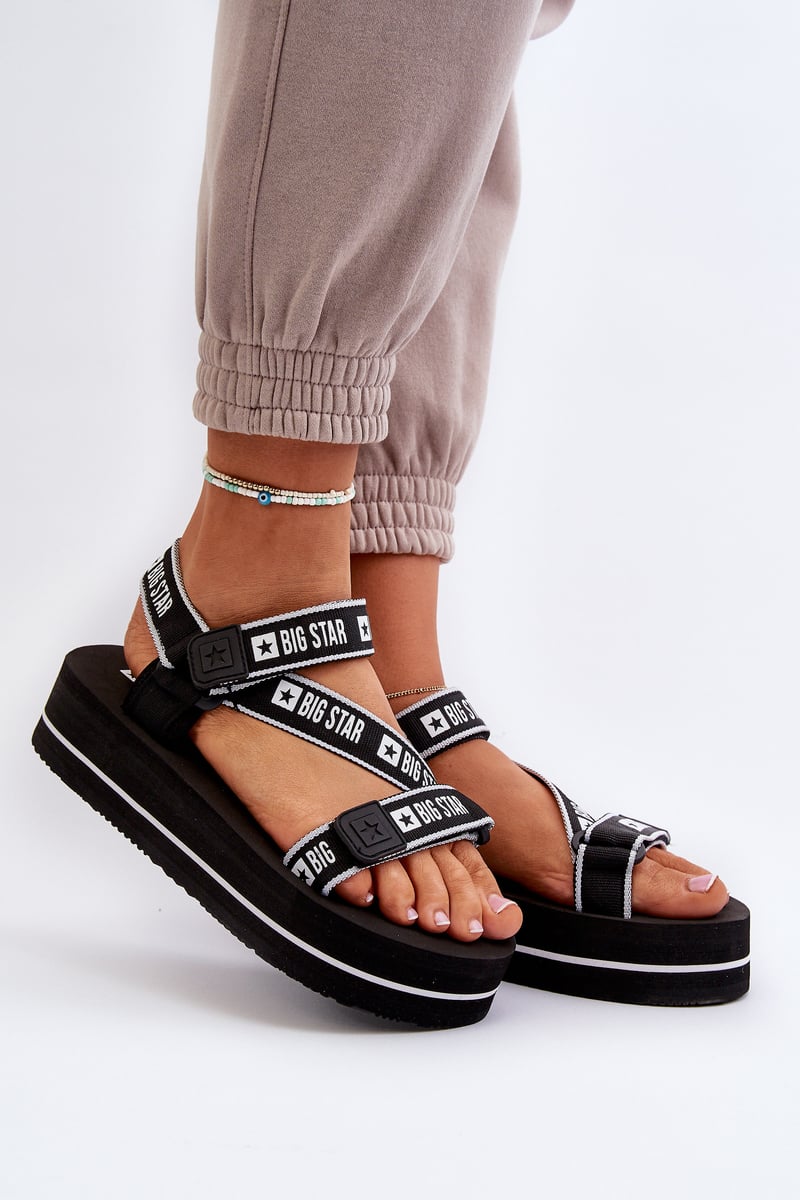 Women's platform sandals Big Star Black