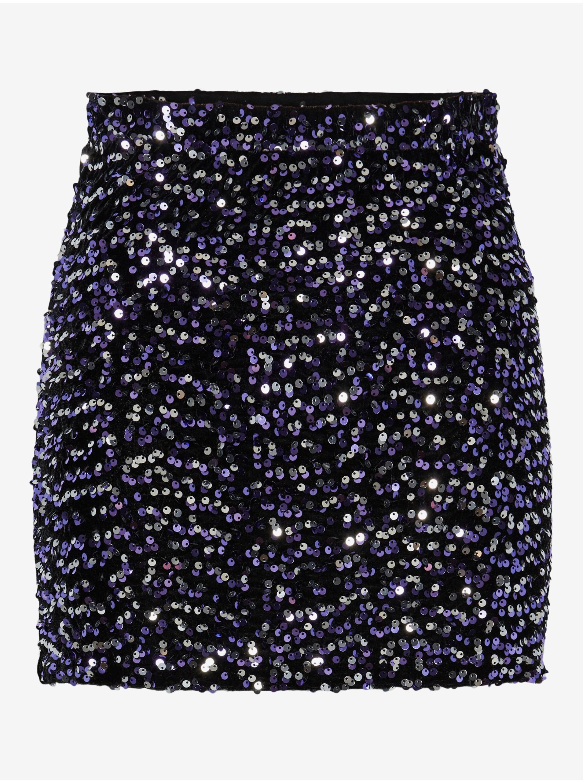 Women's Black Sequin Skirt Pieces Kam - Women