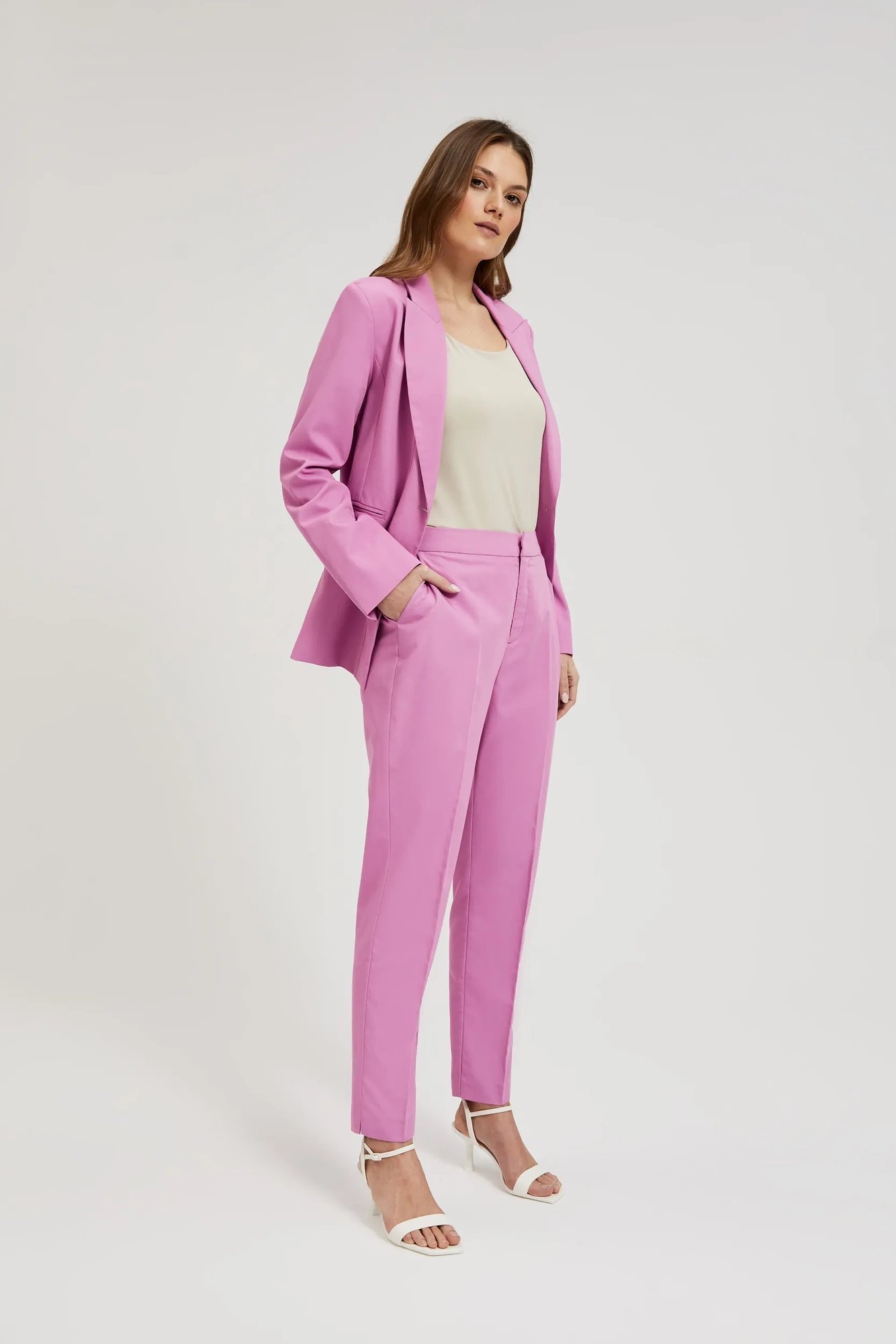 Women's trousers MOODO - pink