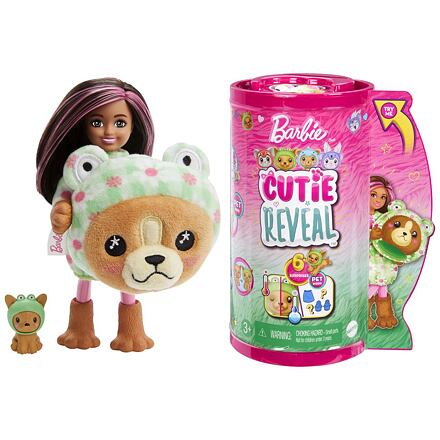 Mattel Barbie CUTIE REVEAL CHELSEA V KOSTÝME - PSÍK V ZELENOM KOSTÝME ŽABKY