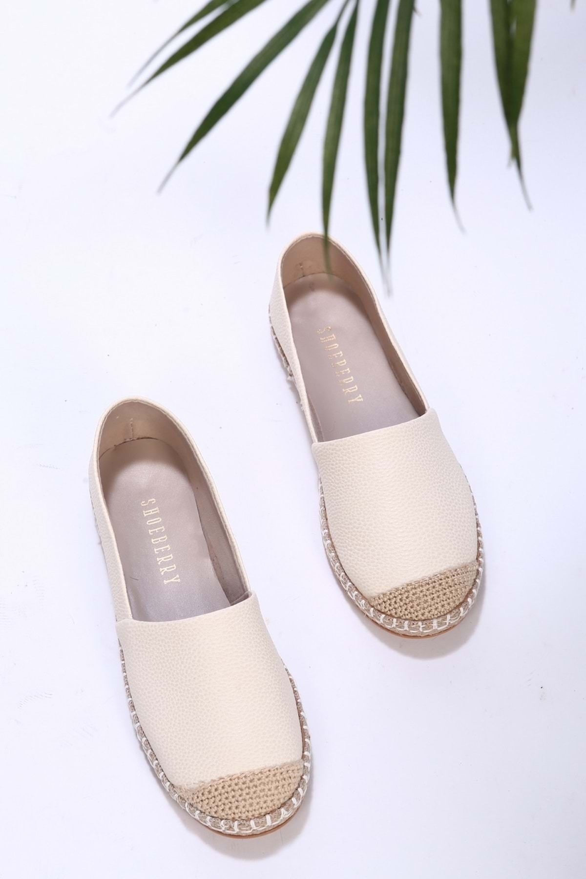 Shoeberry Women's Ziles Nude Skin Espadrilles