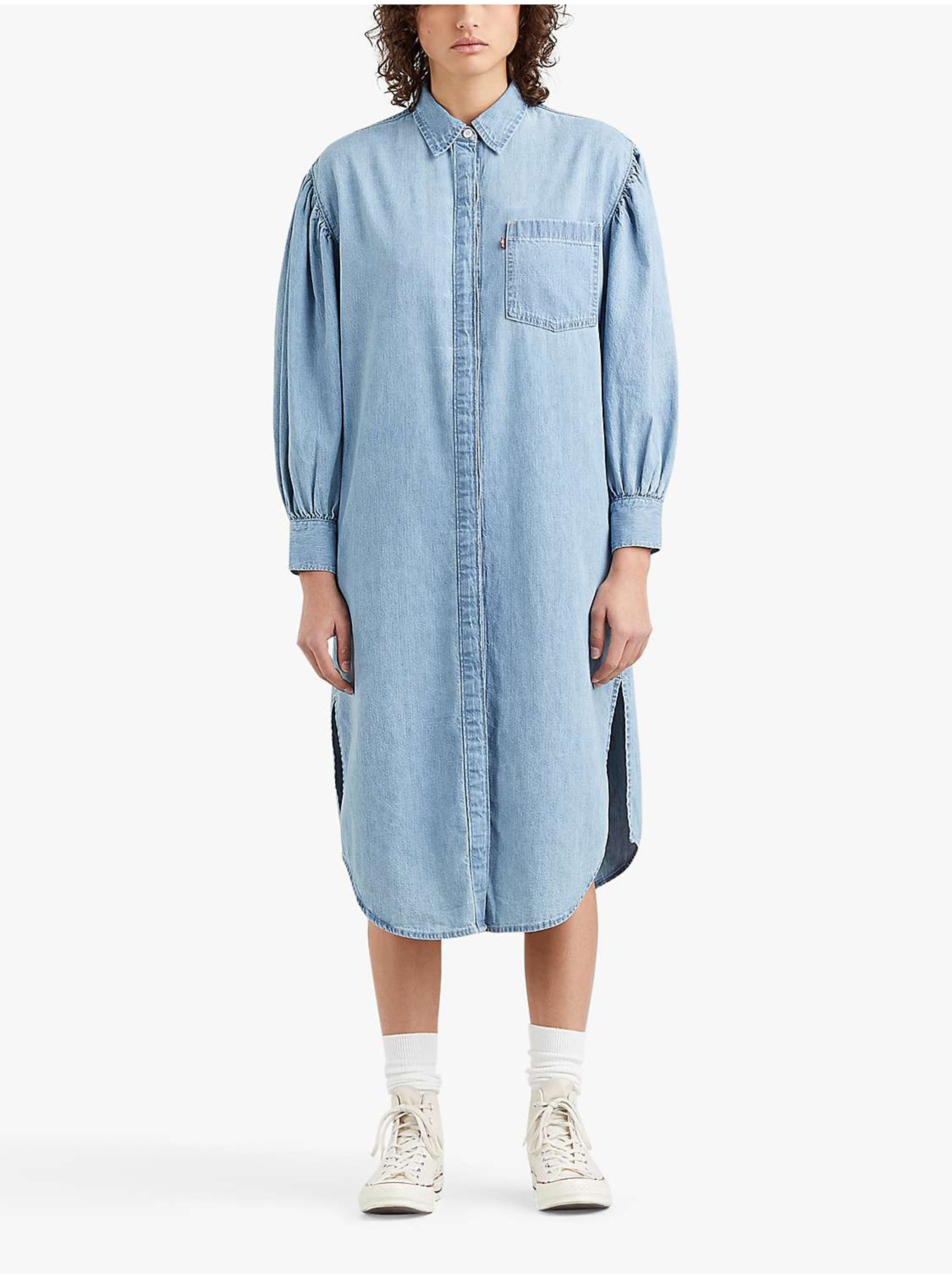 Levi's Light Blue Levi's® Osteria Du Denim Shirt Midi Dress - Women's