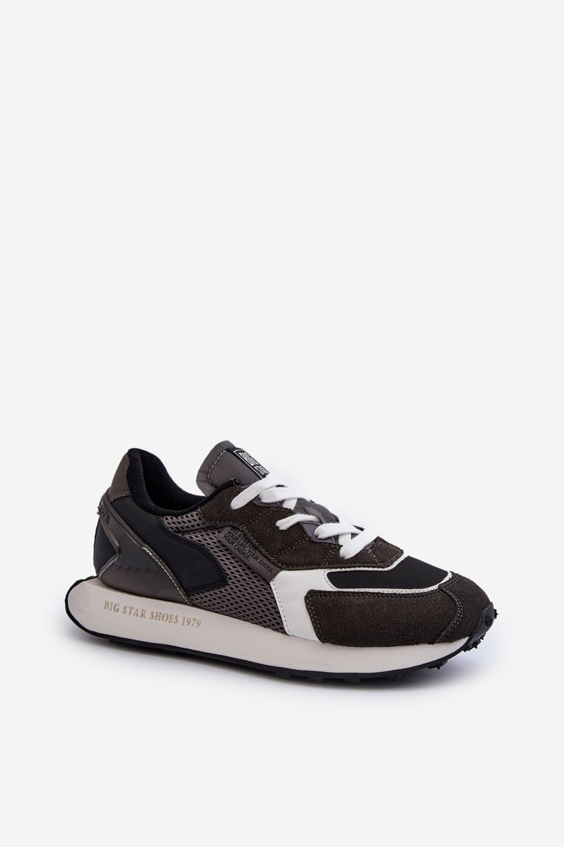 Men's Sports Sneakers Memory Foam System Big Star Black