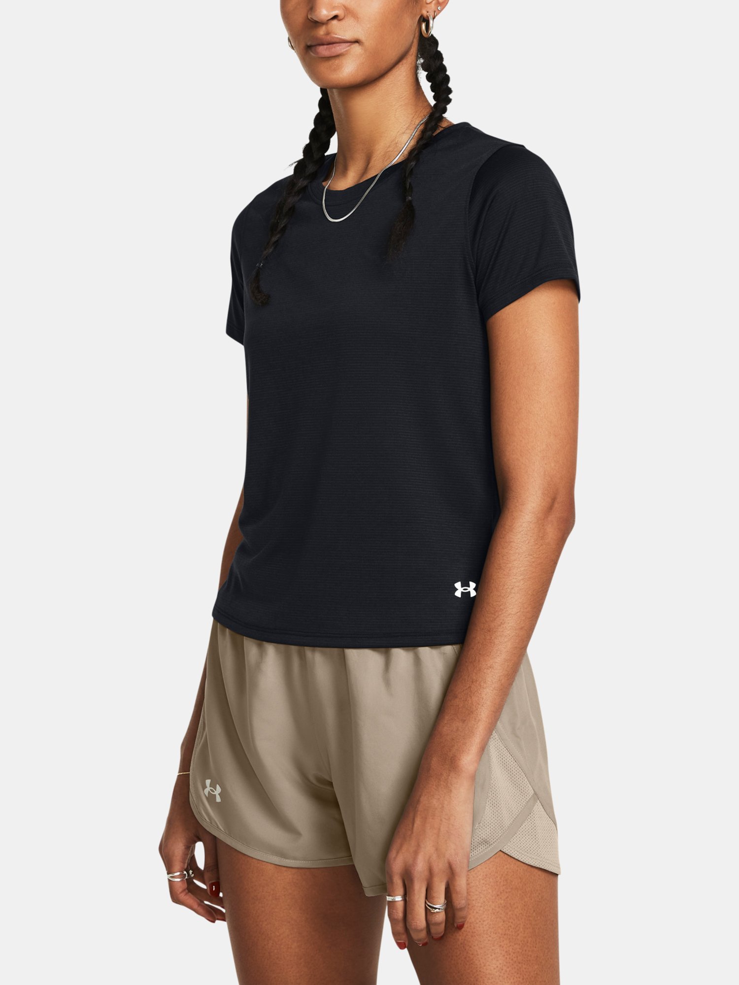 Under Armour T-Shirt UA Launch Shortsleeve-BLK - Women