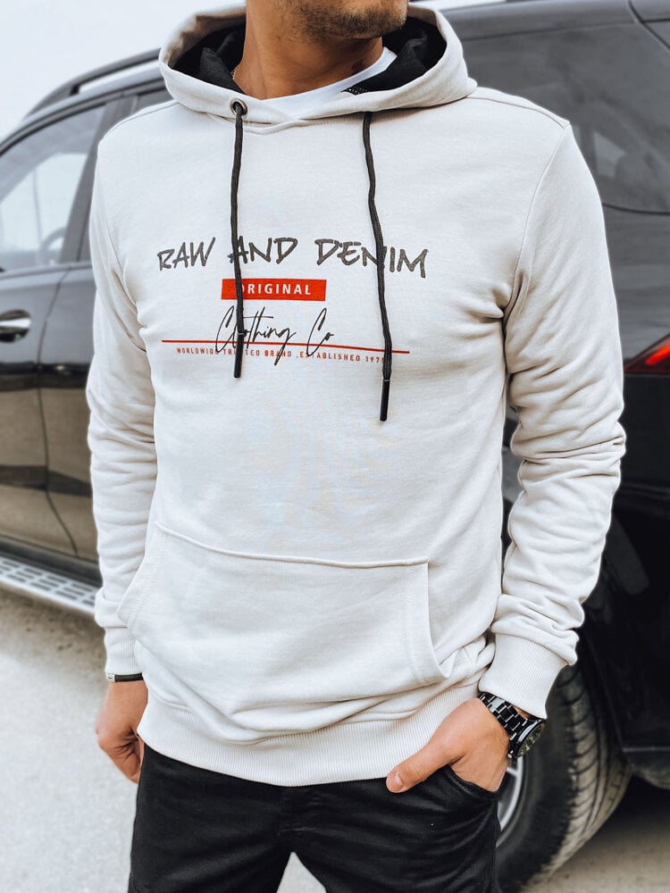 Men's light grey sweatshirt with Dstreet print