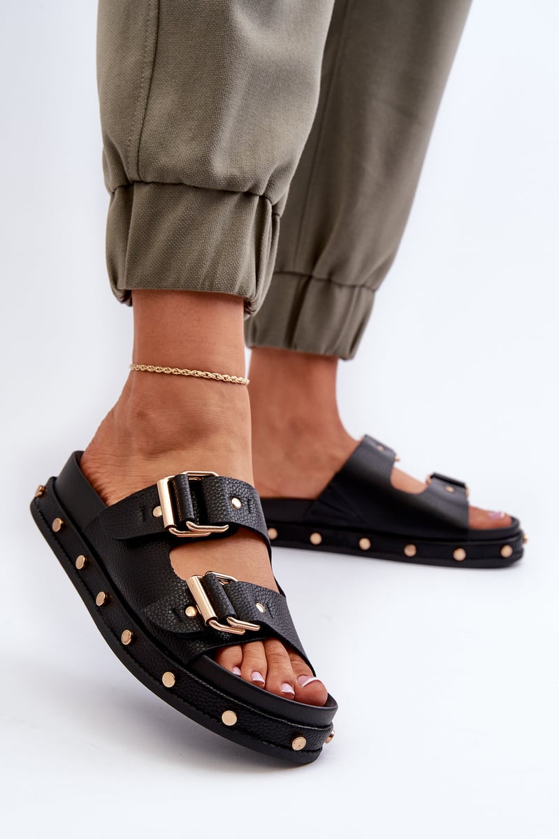 Women's platform slippers Big Star Black