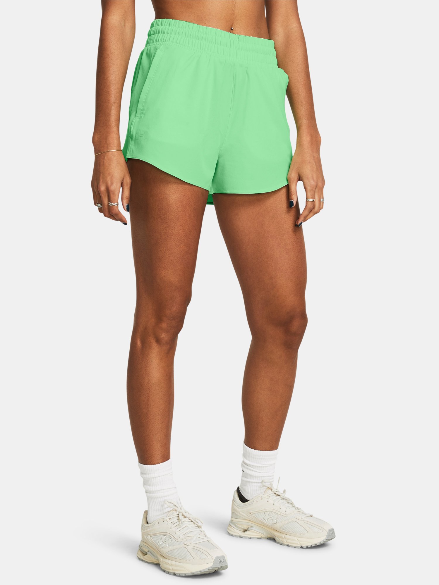 Under Armour Flex Woven Short 3in-GRN - Women