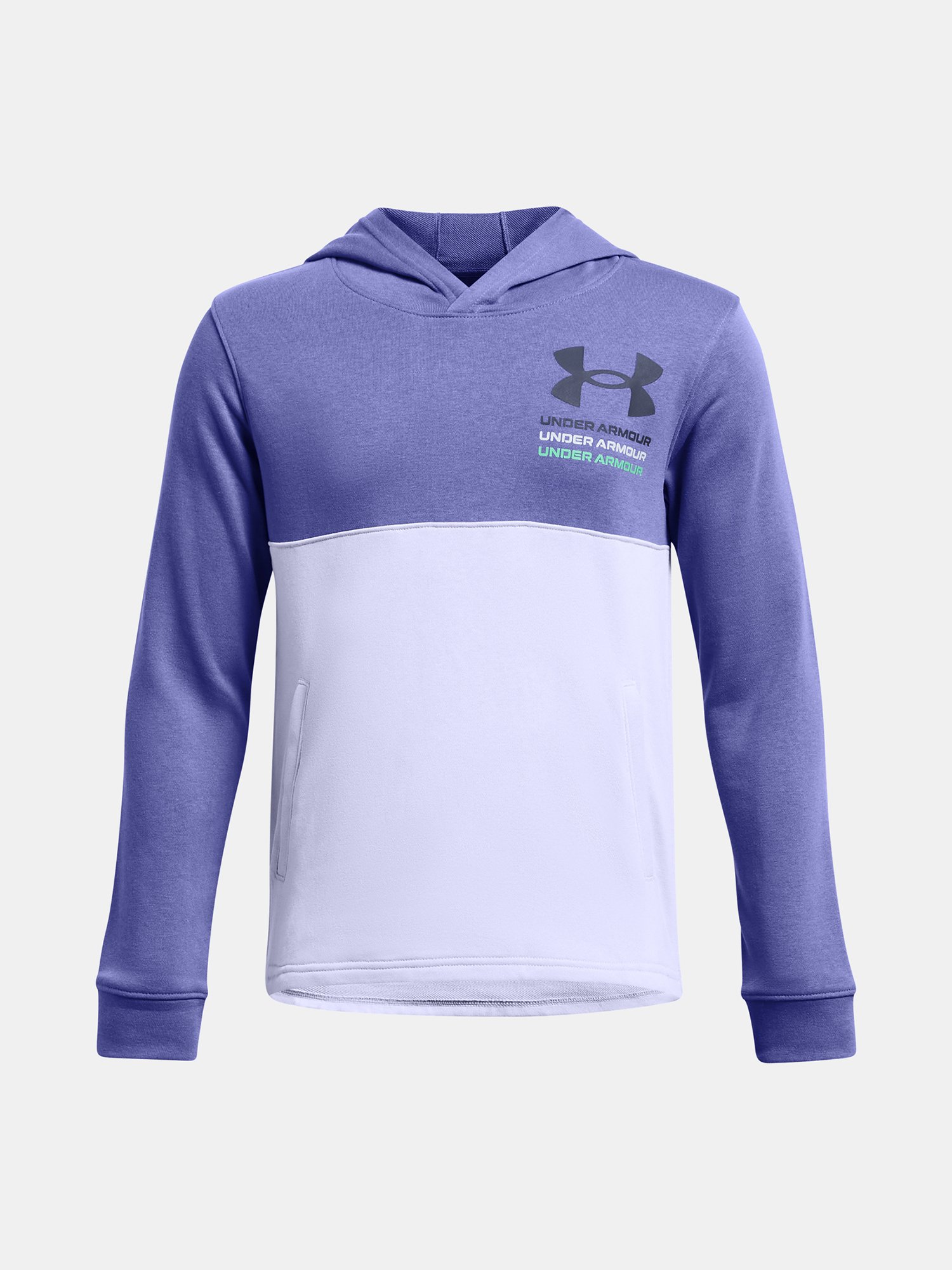 Under Armour Sweatshirt UA Boys Rival Terry Hoodie - PPL - Boys