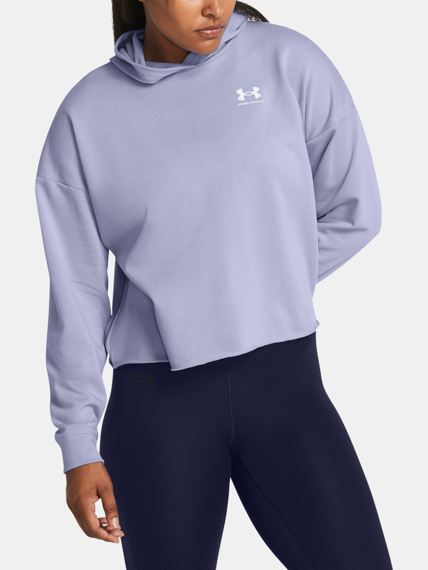 Under Armour Sweatshirt UA Rival Terry OS Hoodie-PPL - Women