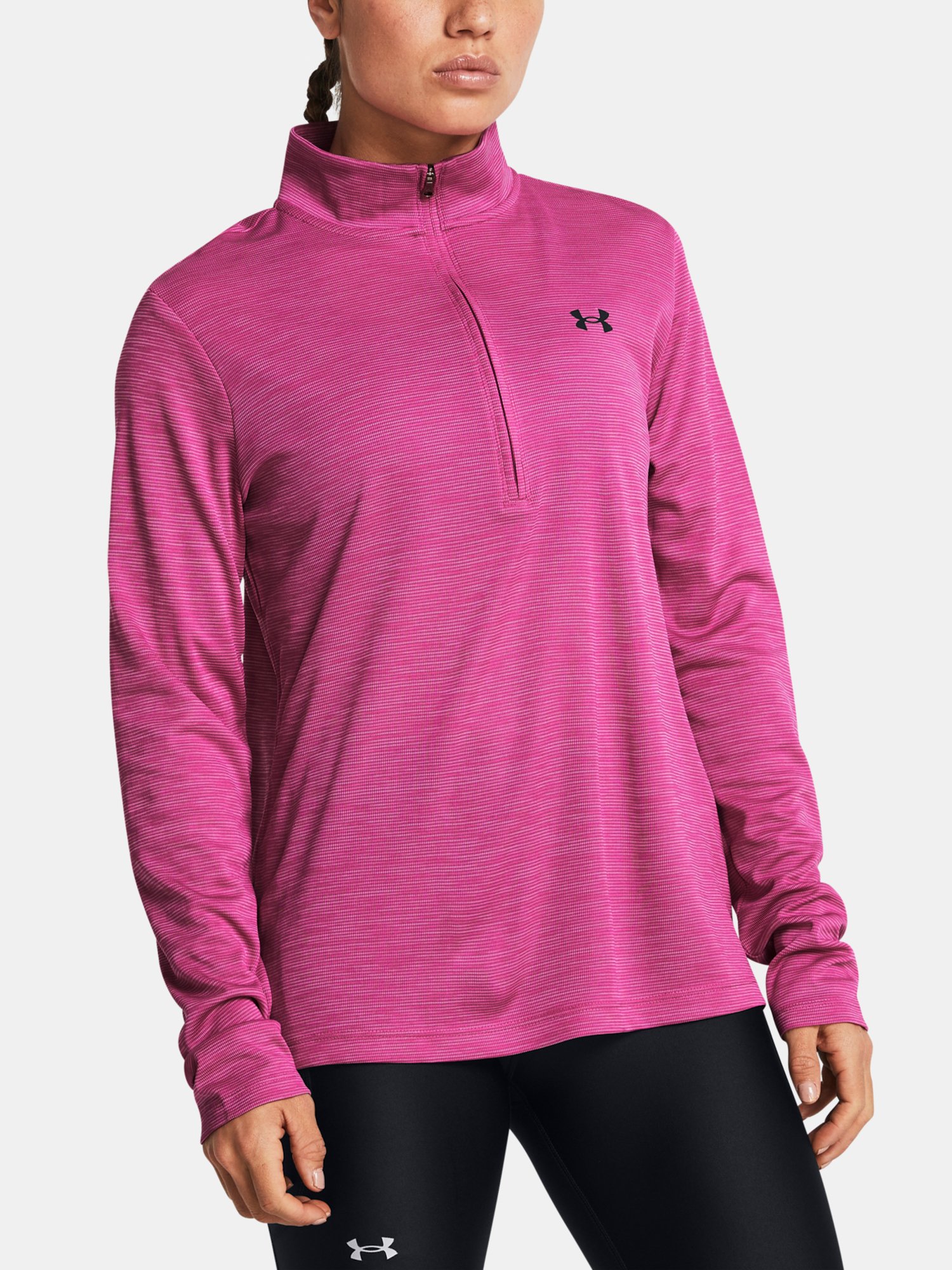 Under Armour Tech Textured 1/2 Zip-PNK Sweatshirt - Women