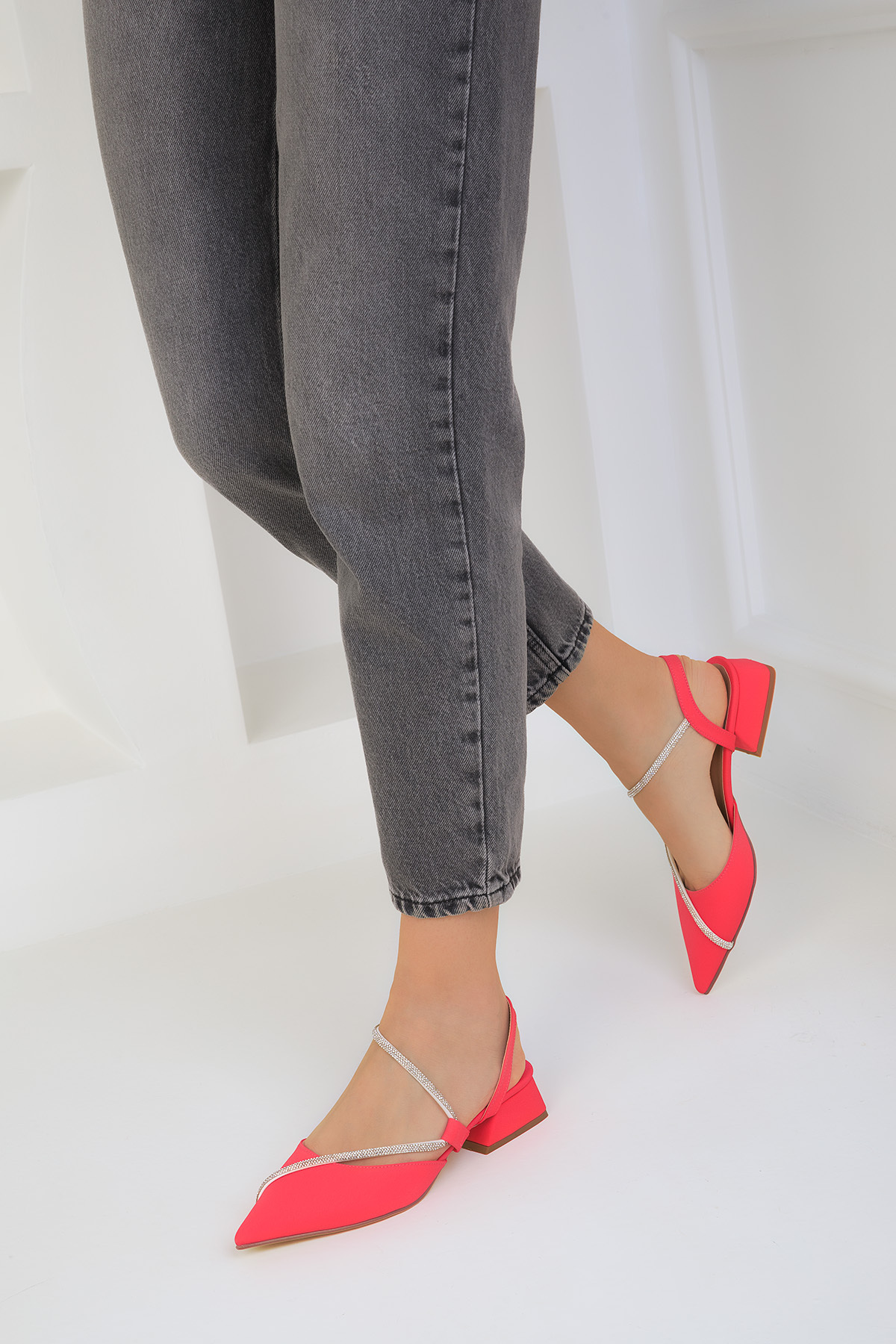 Soho Women's Fuchsia Matte Satin Classic Heeled Shoes 18922