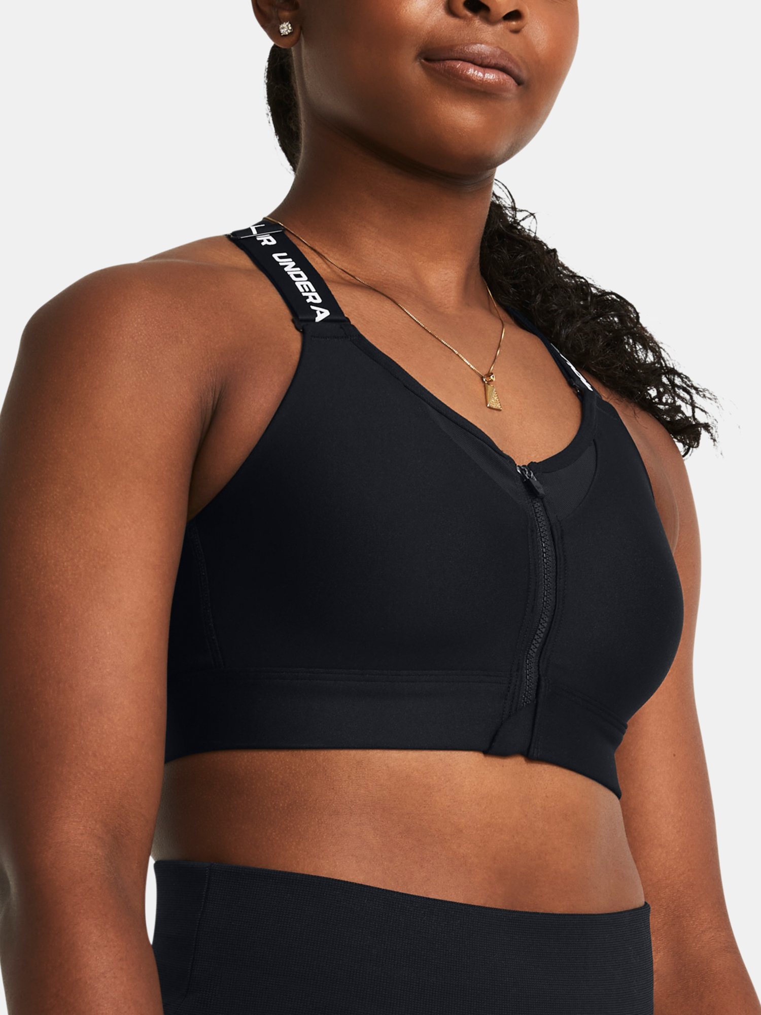 Under Armour Bra UA Infinity High Zip 2.0 Bra-BLK - Women
