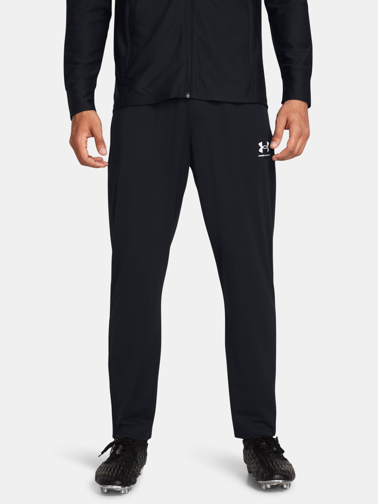 Under Armour Track Pants UA M's Ch. Pique Pant-BLK - Mens