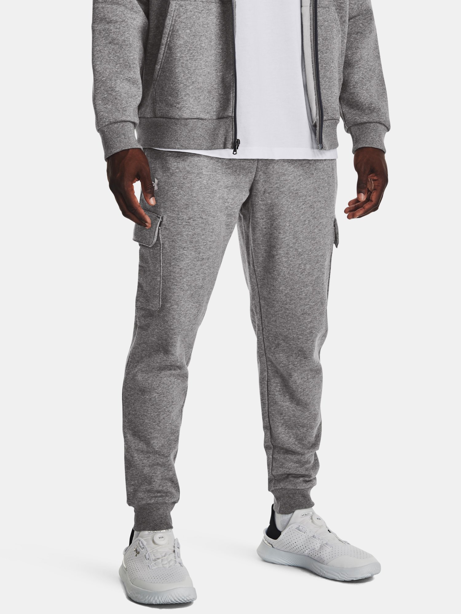 Under Armour Sweatpants UA Rival Fleece Cargo Jogger-GRY - Men's