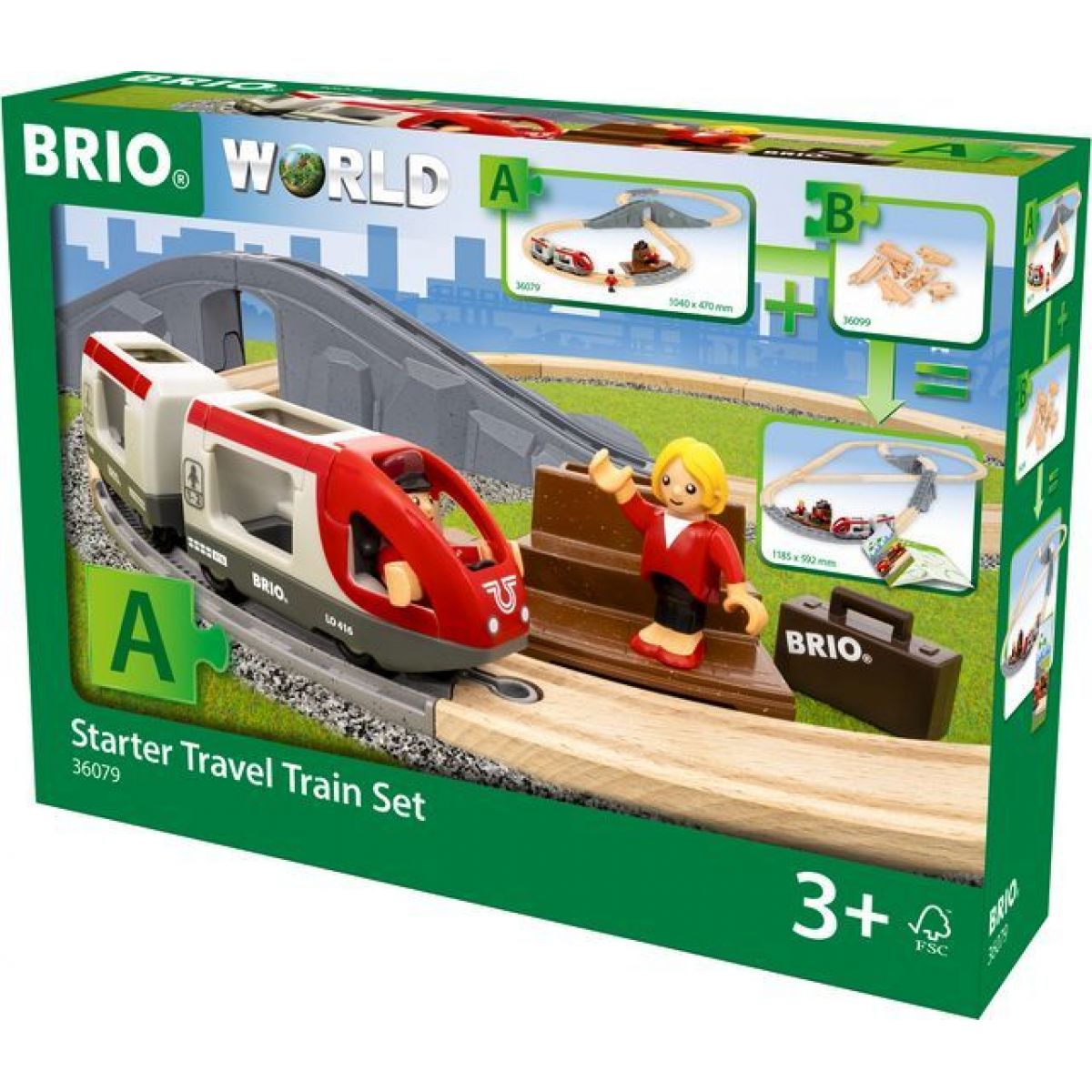 Brio Herný set Štartovacia sada osobný vlak