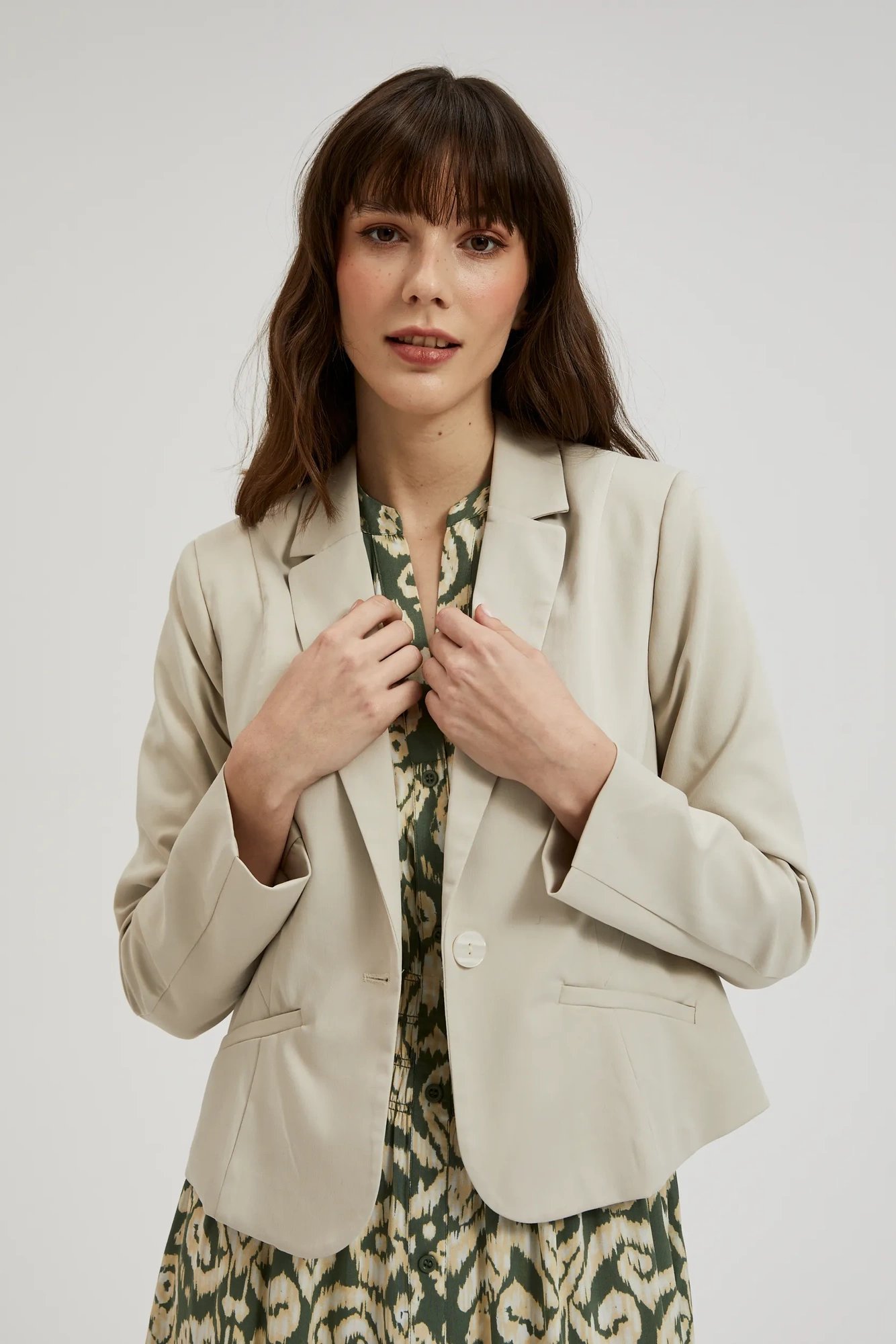 Women's blazer MOODO - light beige