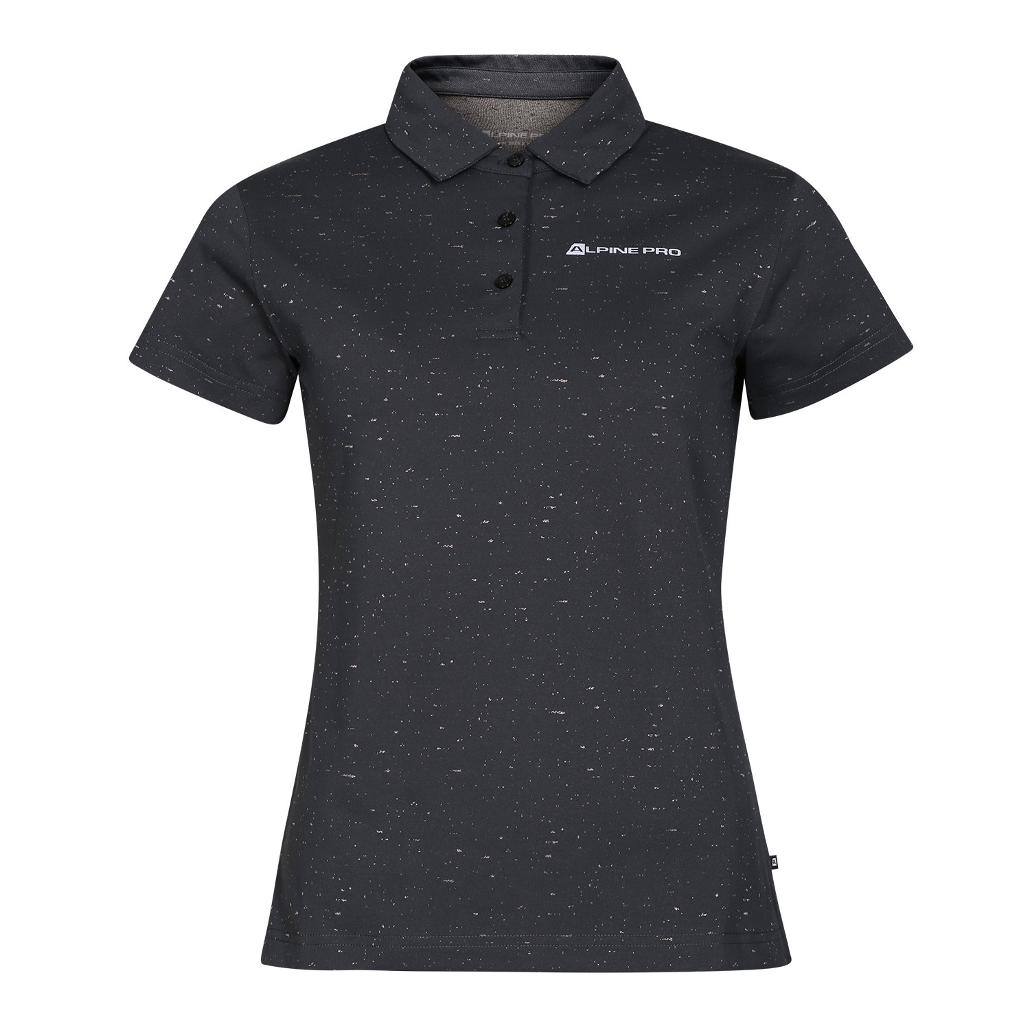 Women's quick-drying polo shirt ALPINE PRO COOWELA dk.true gray