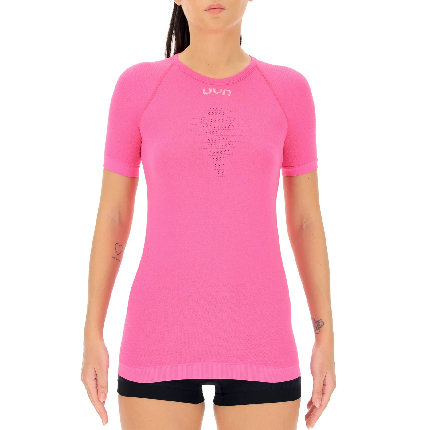 Women's T-shirt UYN Energyon UW Shirt SS F|lowing Pink