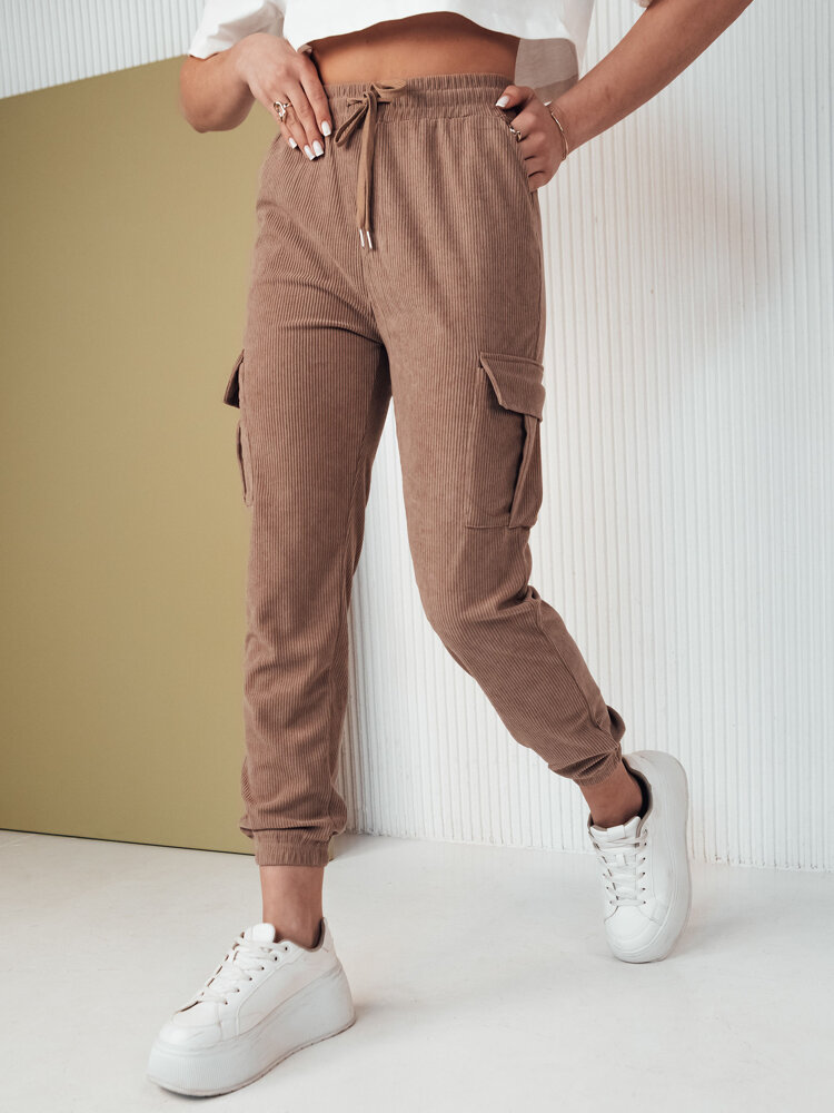 FLAYON women's sweatpants, camel, Dstreet