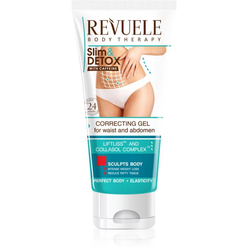 Revuele Slim & Detox With Caffeine zoštíhľujúci gél na brucho a boky 200 ml