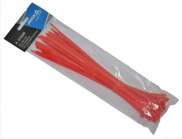 Asta Sťahovacie pásky červené 5x250mm 50ks A-CT52R